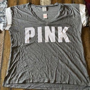 Vs Pink V-Neck Logo
